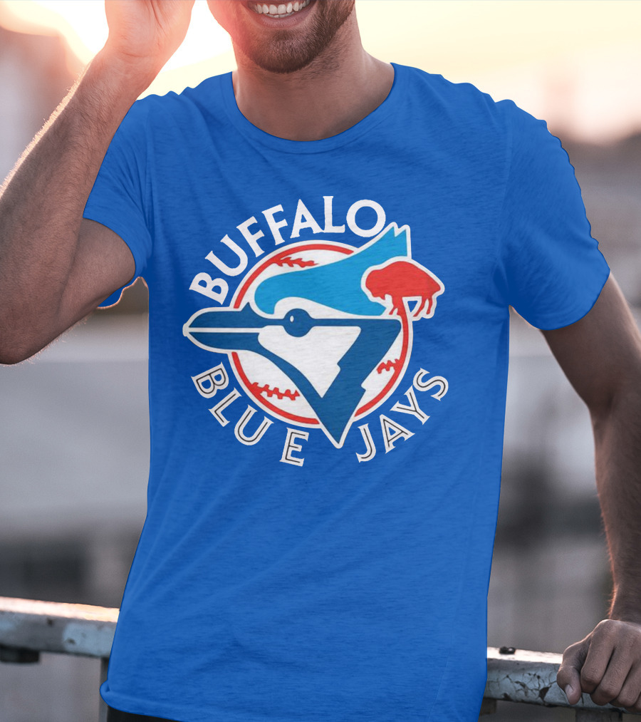 Buffalo Blue Jays Vintage Baseball Logo Fusion T-Shirt