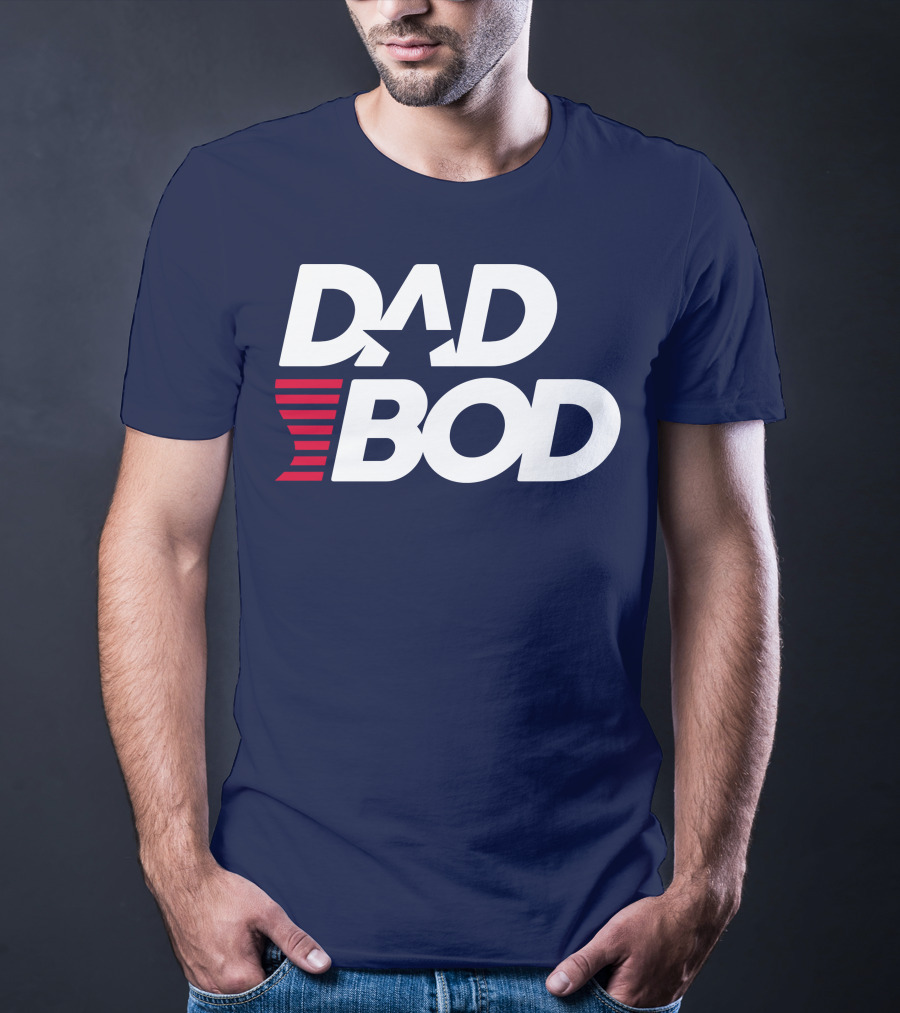 DAD BOD Star Stripes Patriotic T-Shirt