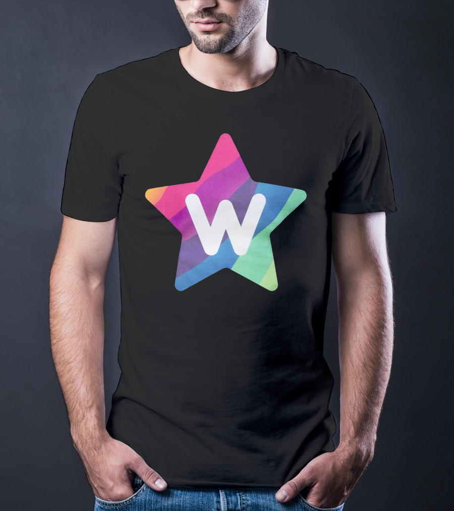 W Star Rainbow Rocket Merch T-Shirt