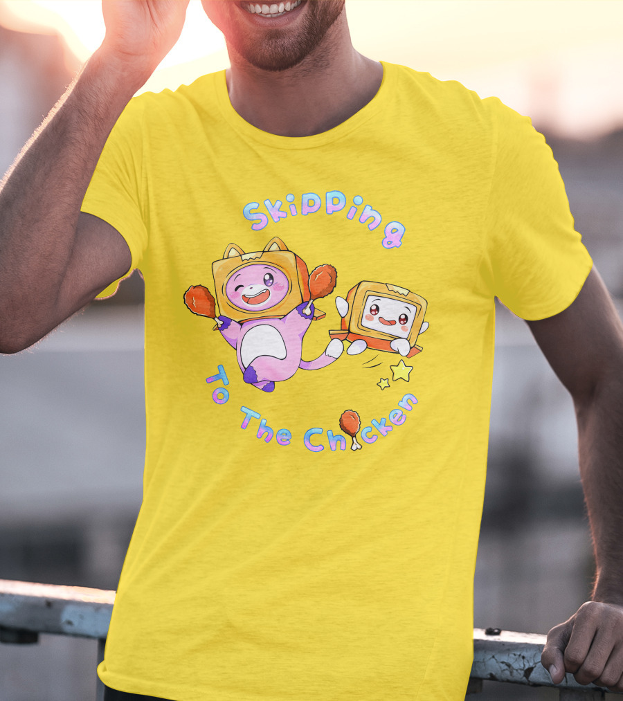 Skipping To The Chicken Lankybox Merch UK T-Shirt