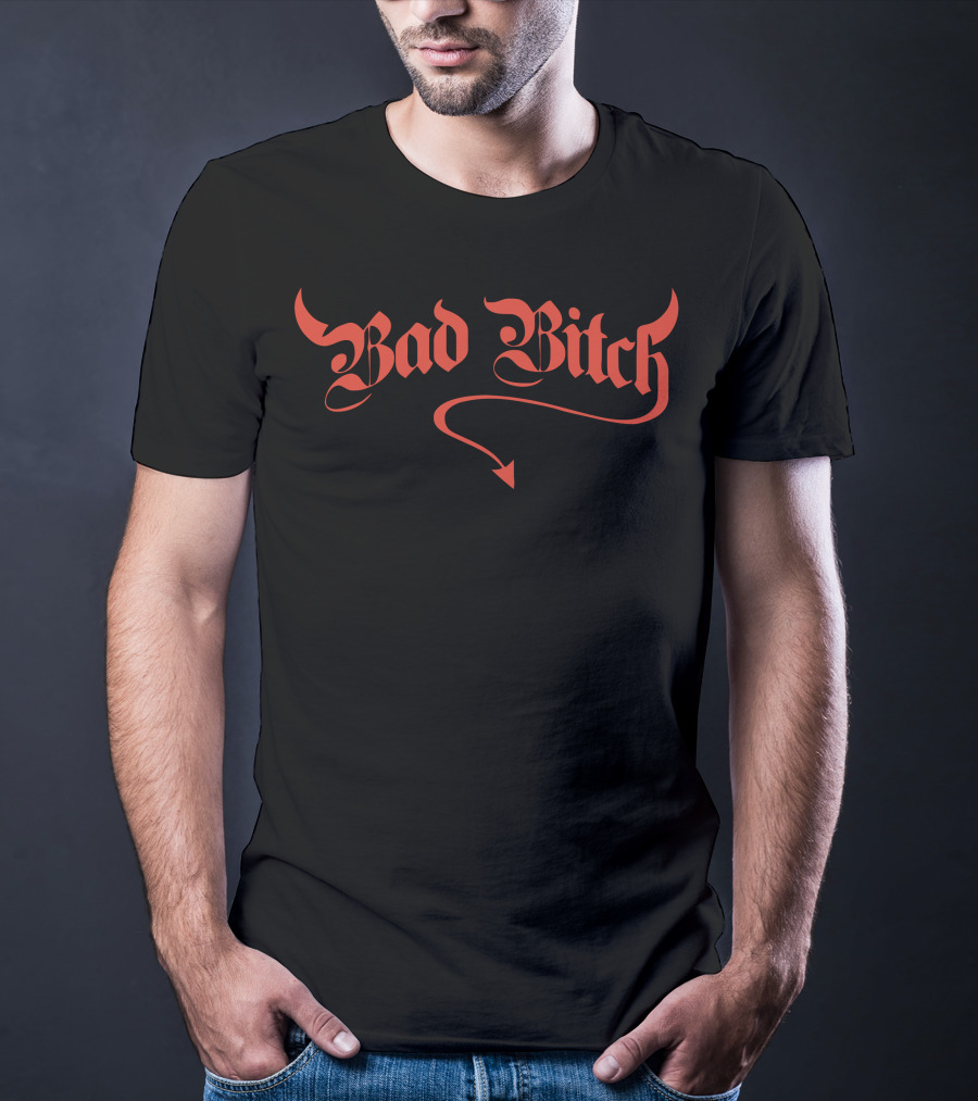 Bad Bitch Nikita Dragun Merch Red Devil Horns And Tail T-Shirt