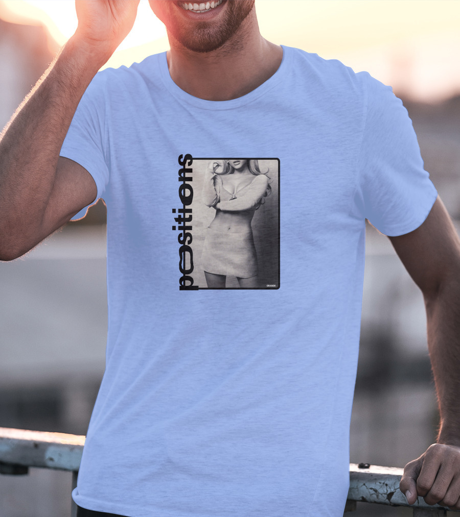 Positions Ariana Grande Black And White Photo Merch T-Shirt