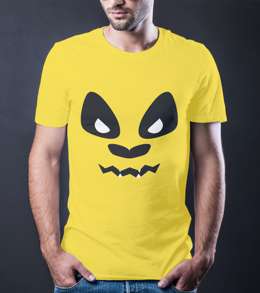 Sapnap Merch Halloween Panda Face Yellow T-Shirt