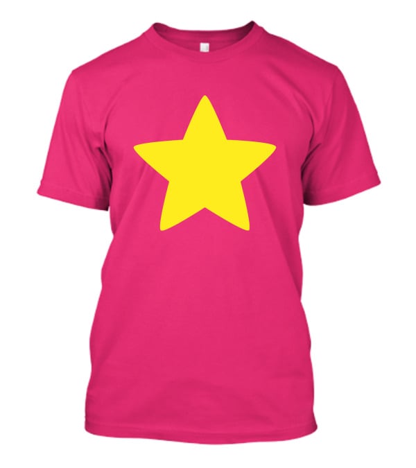 Steven Universe Yellow Star On Pink Background Cosplay T-Shirt