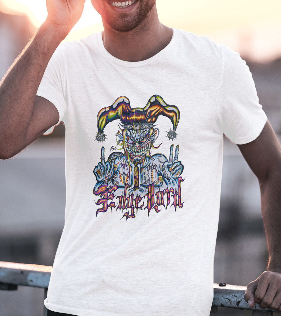 Dorian Electra X Beelzebaby Edgelord Joker Jester Gothic Tattoo T-Shirt