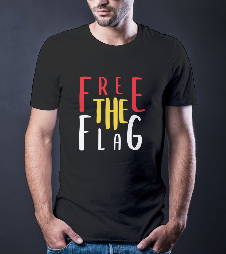 Free The Flag Red Yellow T-Shirt