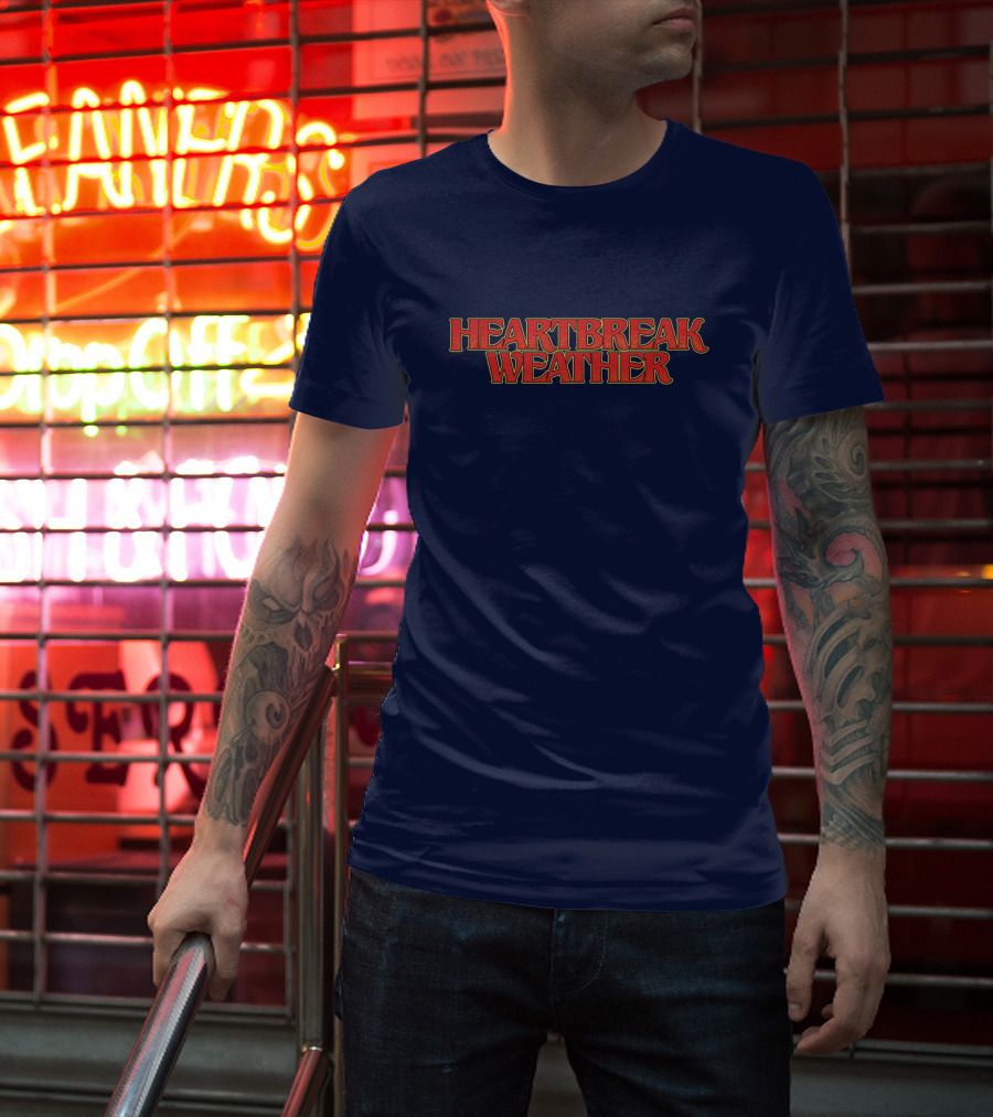 Heartbreak Weather Navy T-Shirt
