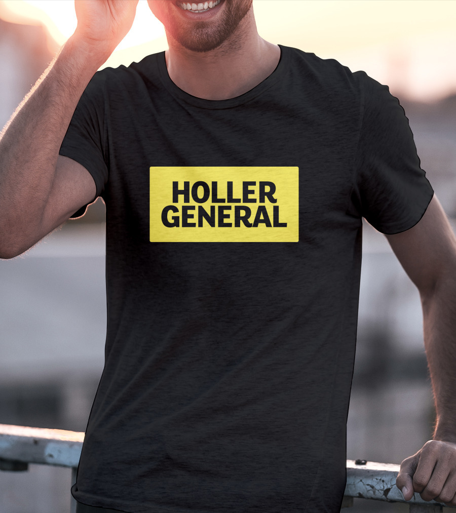 Holler General Distinct Yellow Rectangle T-Shirt