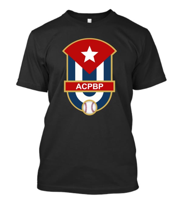 ACBPB Association Of Cuban Professional Baseball Players Emblem With Baseball And Star T-Shirt