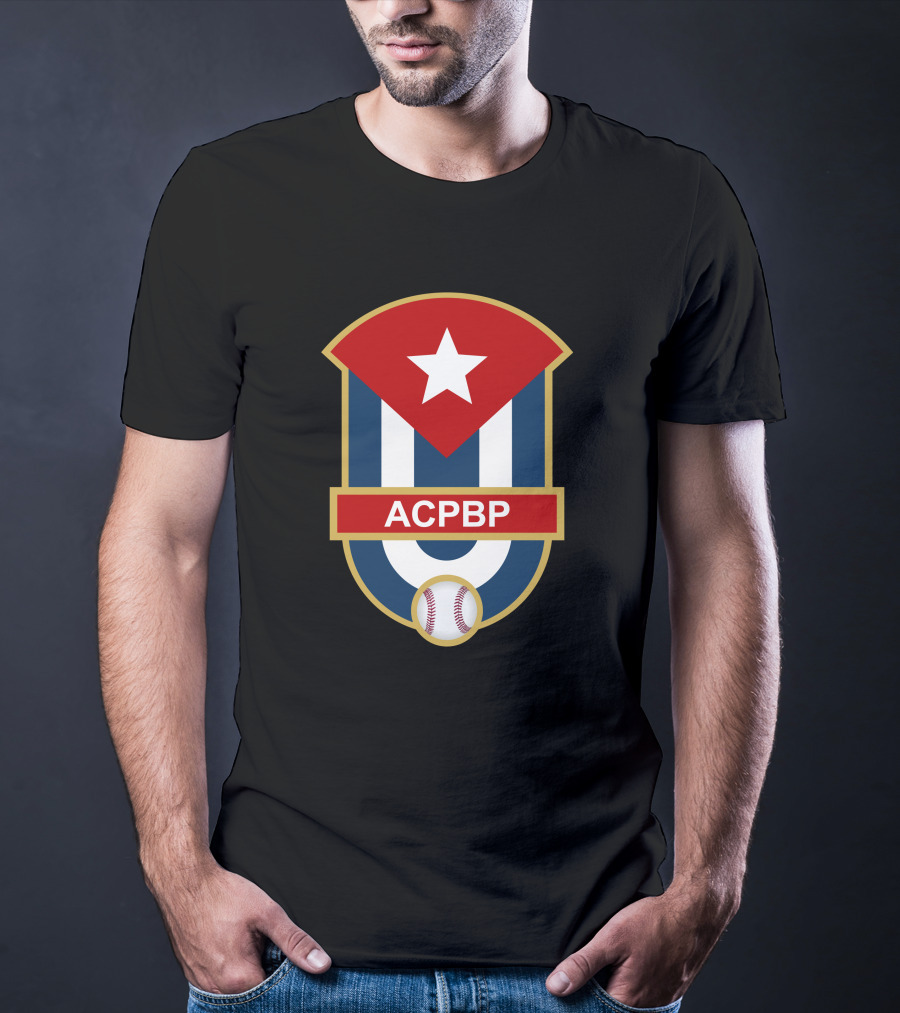 ACBPB Association Of Cuban Professional Baseball Players Emblem With Baseball And Star T-Shirt