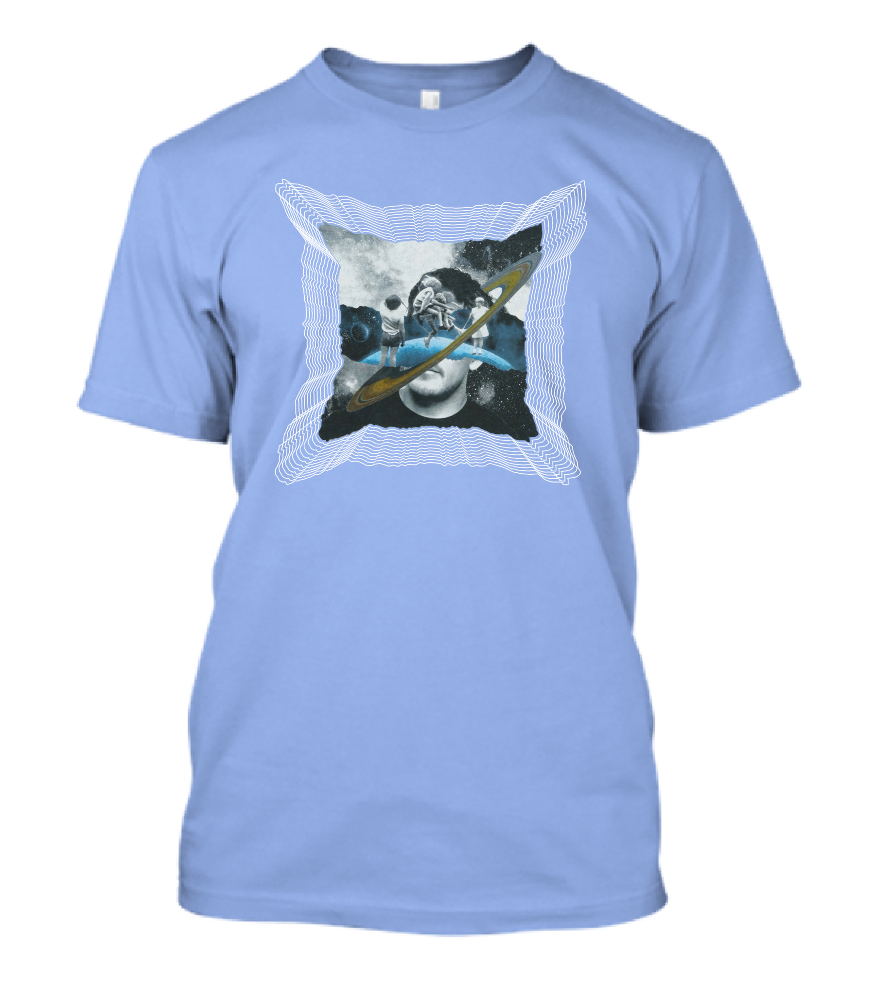 Captain Cloak Brandiswm Inward Astronaut Rings James Mark T-Shirt