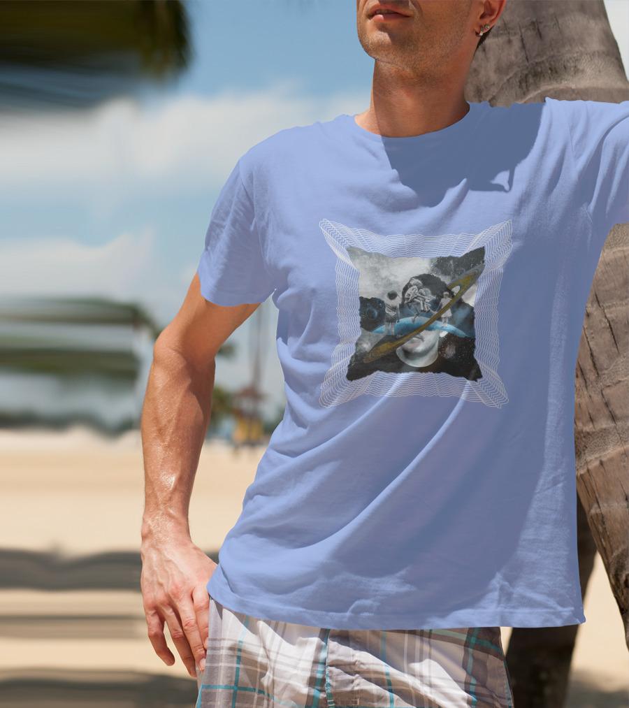 Captain Cloak Brandiswm Inward Astronaut Rings James Mark T-Shirt