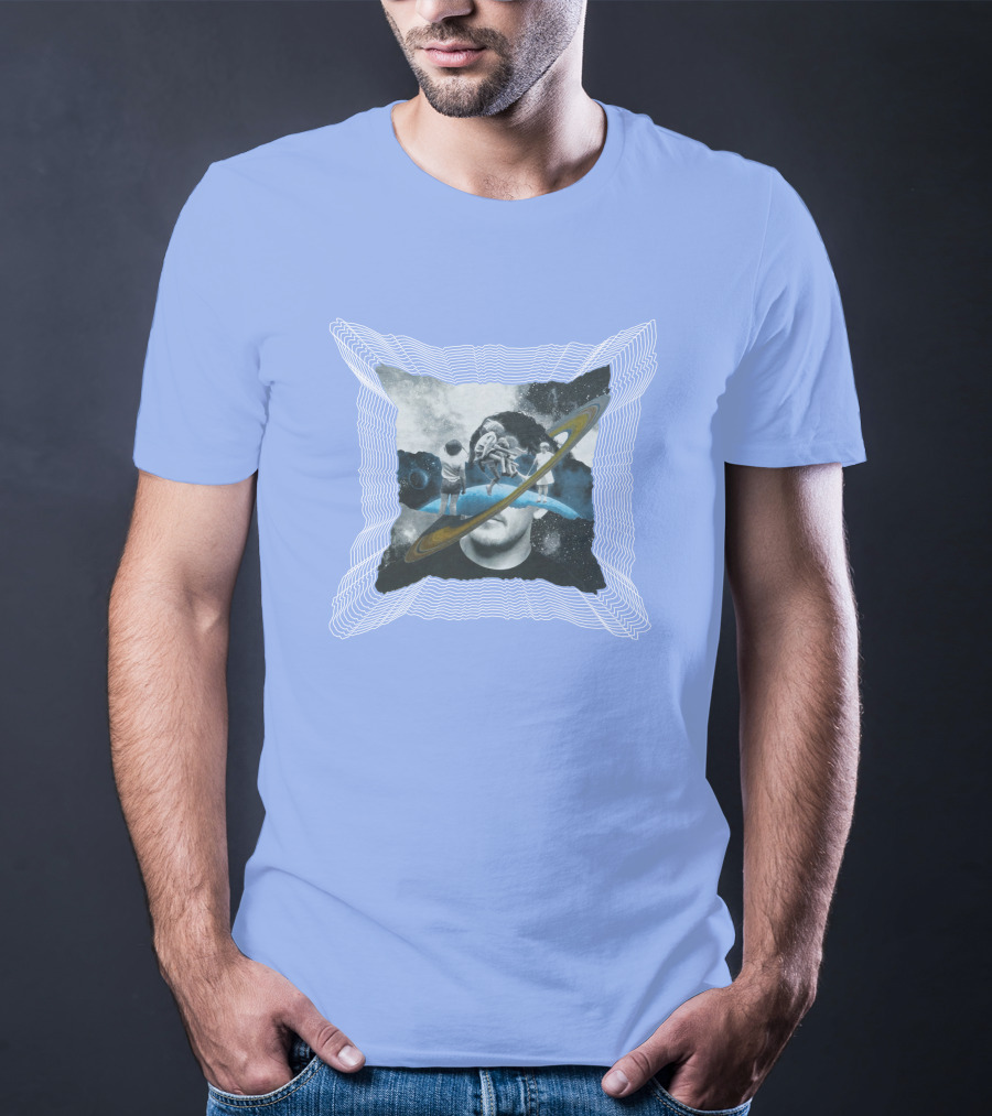 Captain Cloak Brandiswm Inward Astronaut Rings James Mark T-Shirt