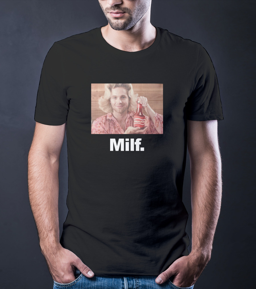 Luke Hemmings 5SOS 5Sauce Milf Bottle Image T-Shirt
