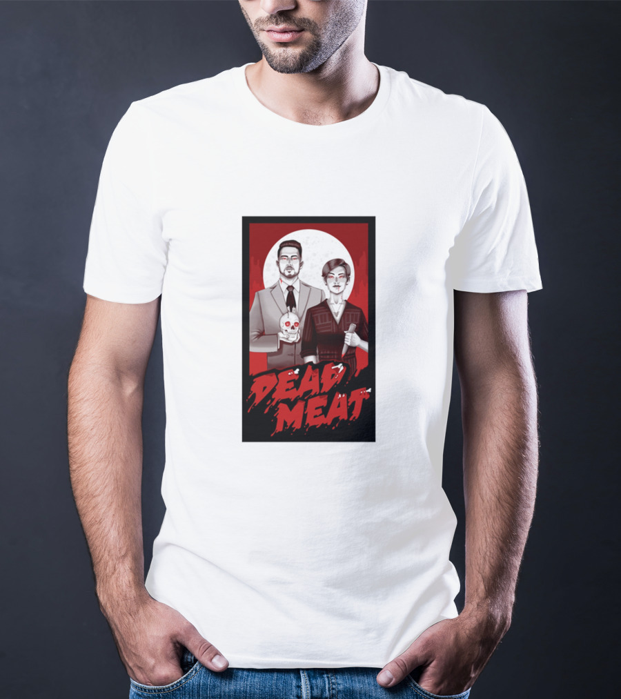 Dead Meat Bloody Moon Duo With Skull T-Shirt