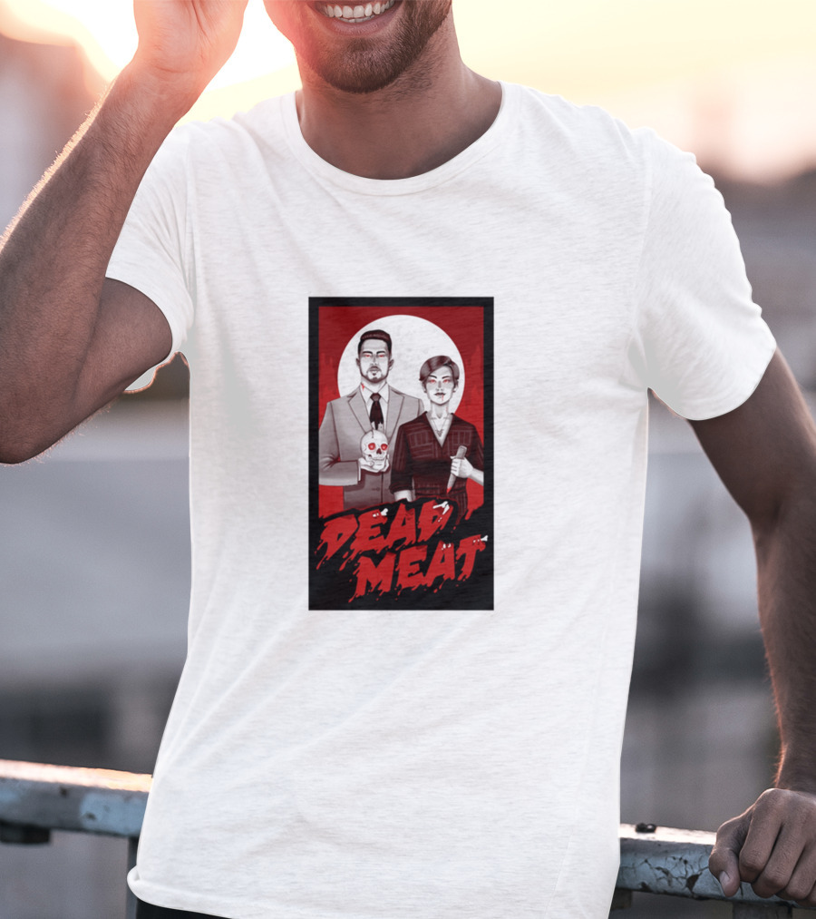 Dead Meat Bloody Moon Duo With Skull T-Shirt