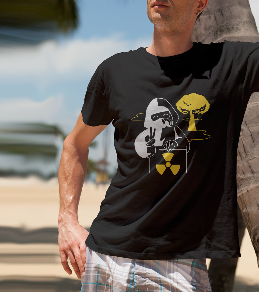 Leafy Merch Peace Sign Radiant Hazard T-Shirt