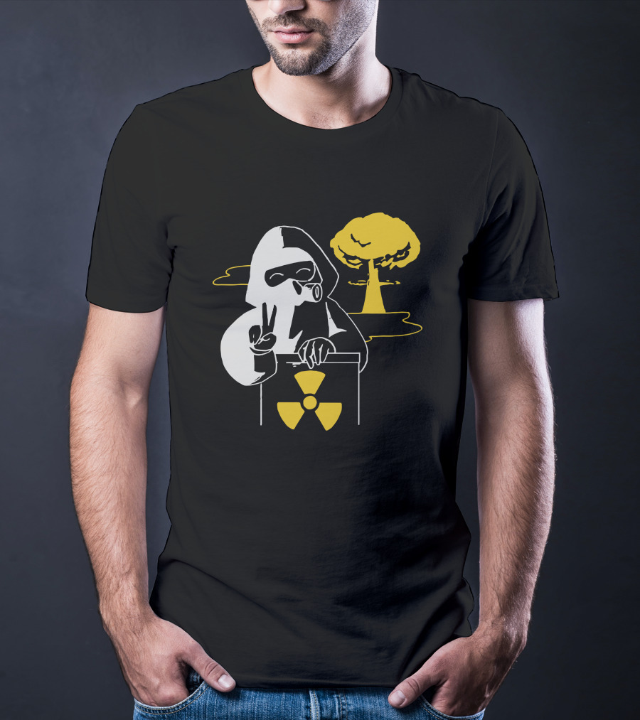 Leafy Merch Peace Sign Radiant Hazard T-Shirt