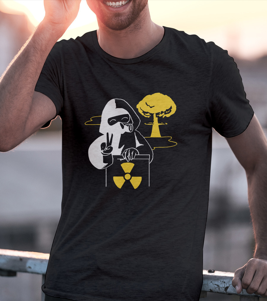 Leafy Merch Peace Sign Radiant Hazard T-Shirt