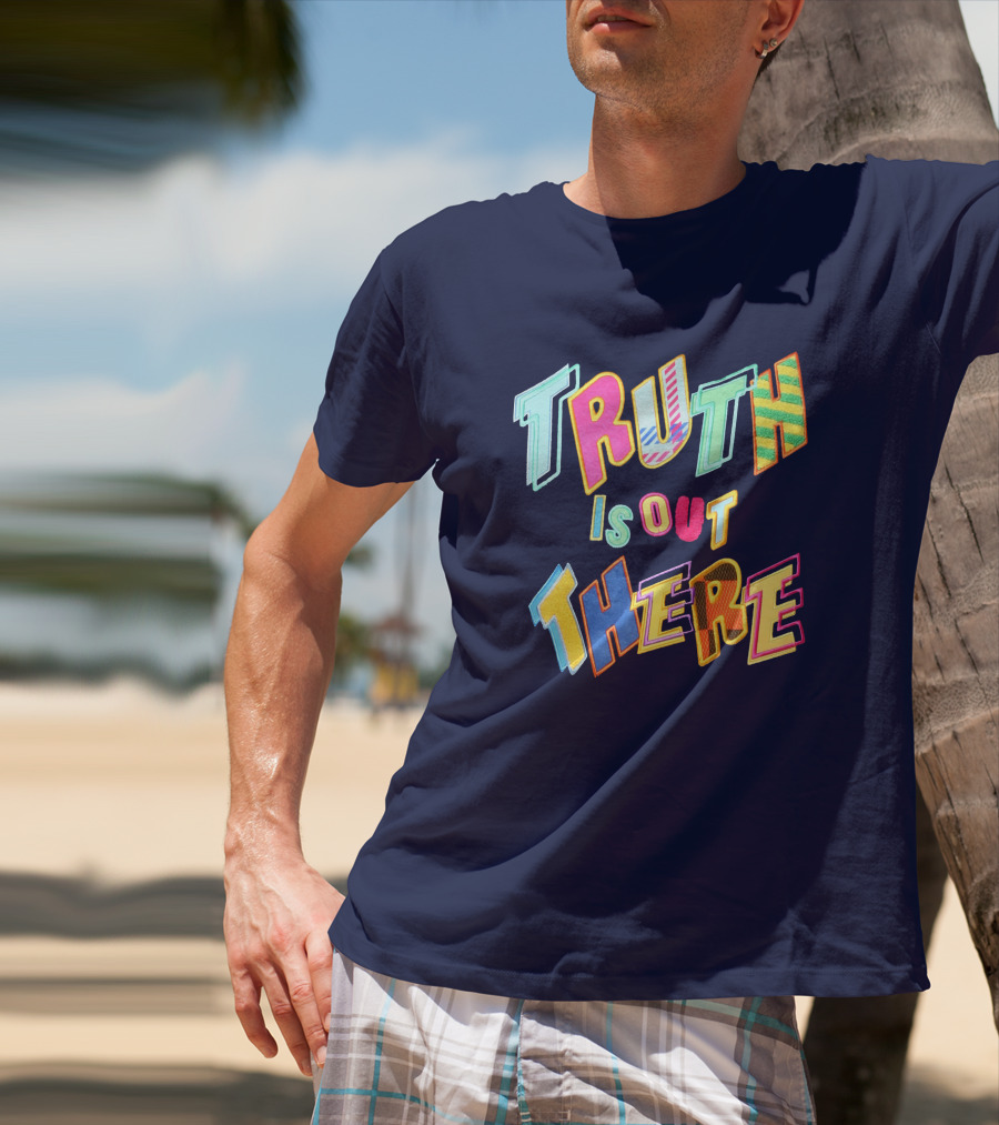 Truth Is Out There Colorful Retro T-Shirt