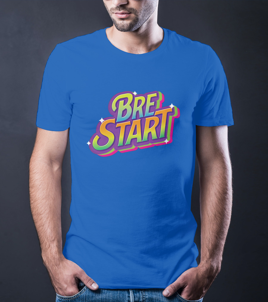 Uuddshop Bre Start Bubble Retro Rainbow T-Shirt