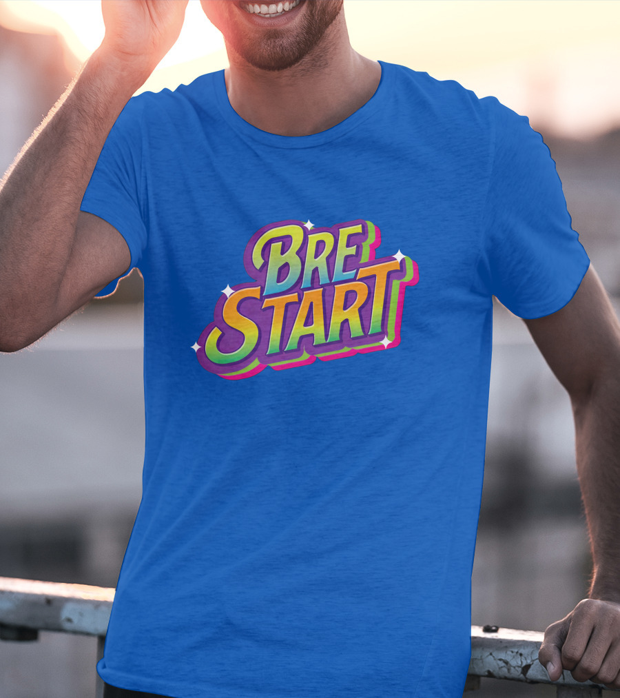 Uuddshop Bre Start Bubble Retro Rainbow T-Shirt