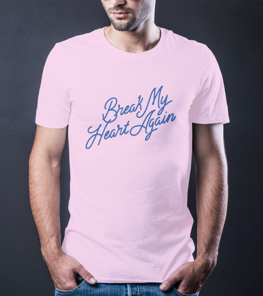 Finneas Break My Heart Again Merch Pastel Typography T-Shirt