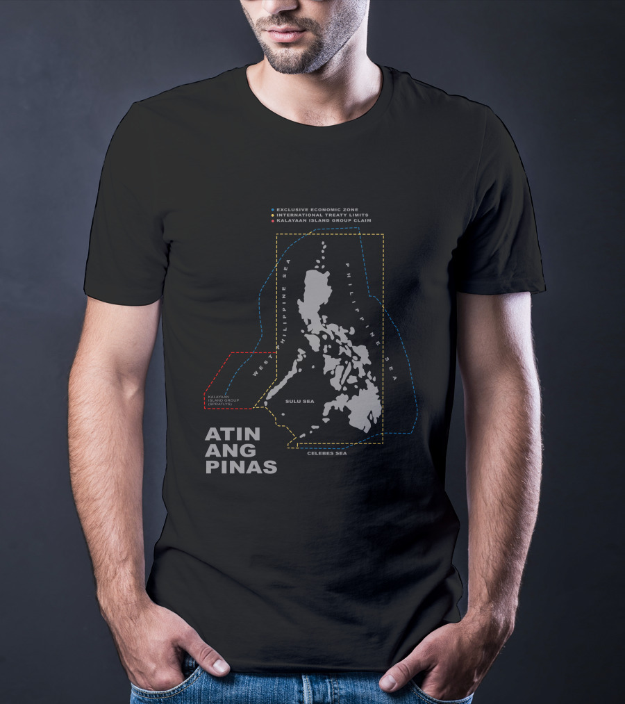 Atin Ang Pinas Exclusive Economic Zone Kalayaan Island Group Claim Map T-Shirt