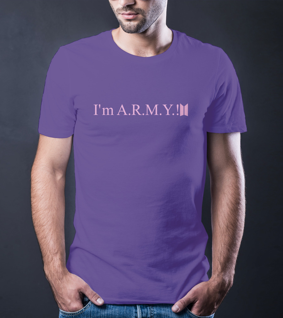I'm A.R.M.Y Iconic Symbol Purple T-Shirt