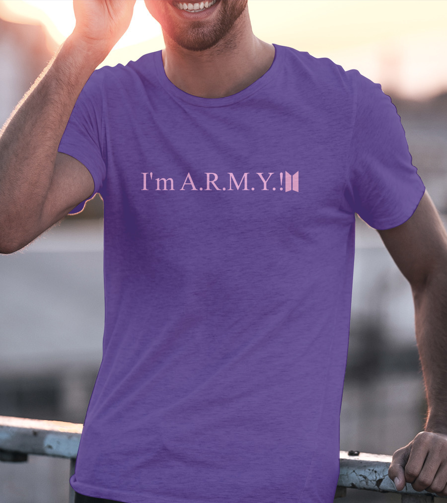 I'm A.R.M.Y Iconic Symbol Purple T-Shirt