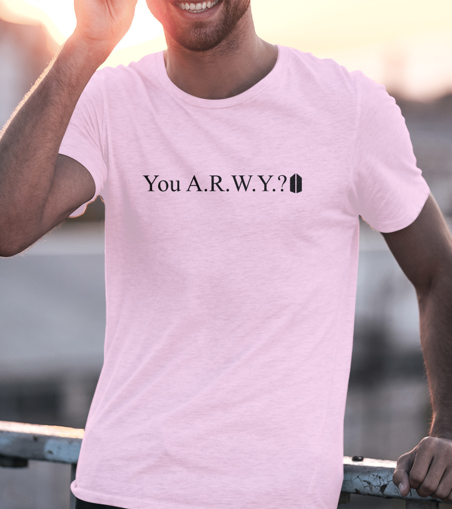 You A.R.M.Y.? With Icon Symbol Pink Background T-Shirt