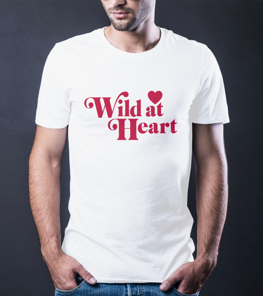 Ldrvillage Merch Wild At Heart Amelia Bold Red Text With Heart T-Shirt