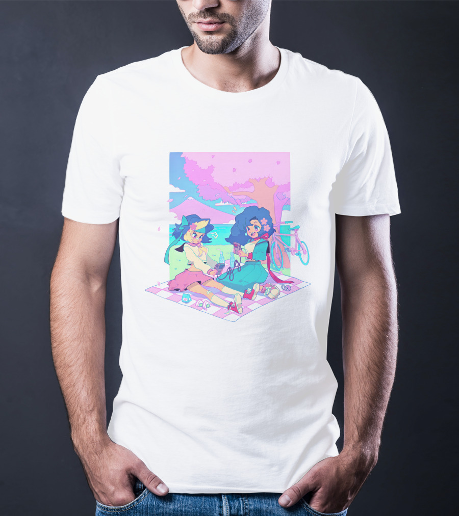 Game Grumps Game Gyaru Sakura Picnic Anime Aesthetic Retro Vibe T-Shirt