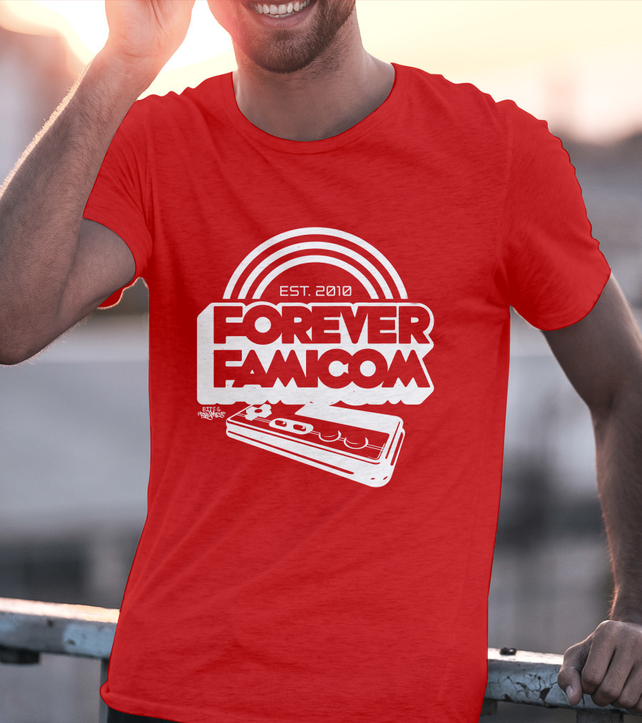 Bits And Rhymes Forever Famicom Est. 2010 Mega Ran Controller T-Shirt