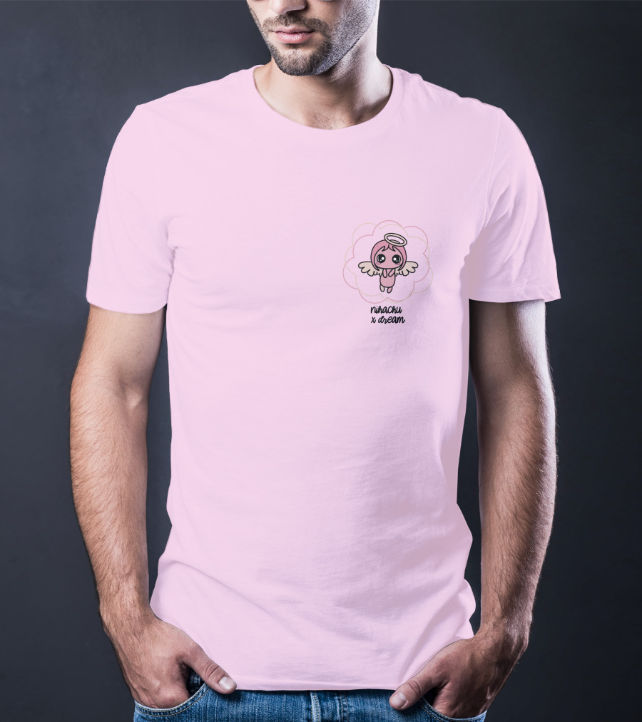 Nihachu X Dream Angel Character Pink T-Shirt