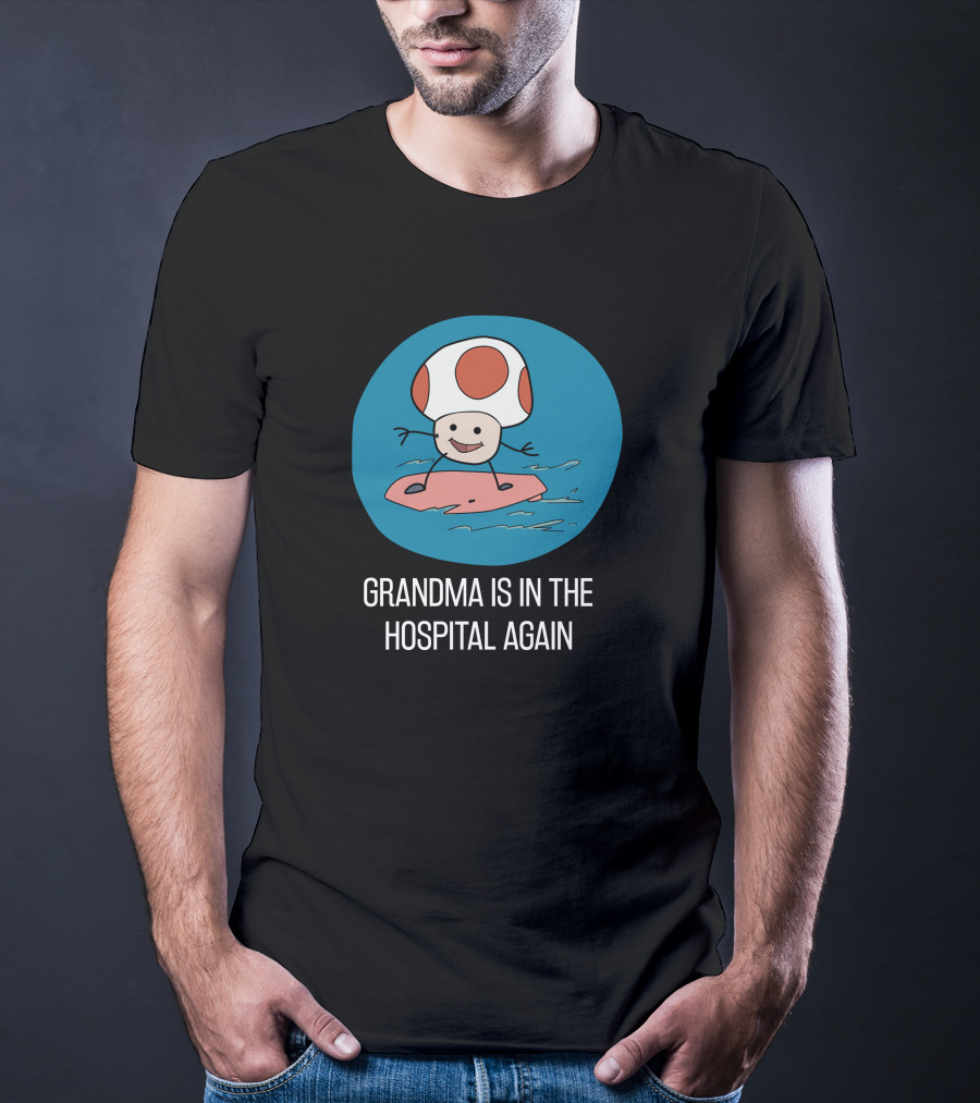 Simpleflips Grandma Hospital Again Surfing Toad Character T-Shirt