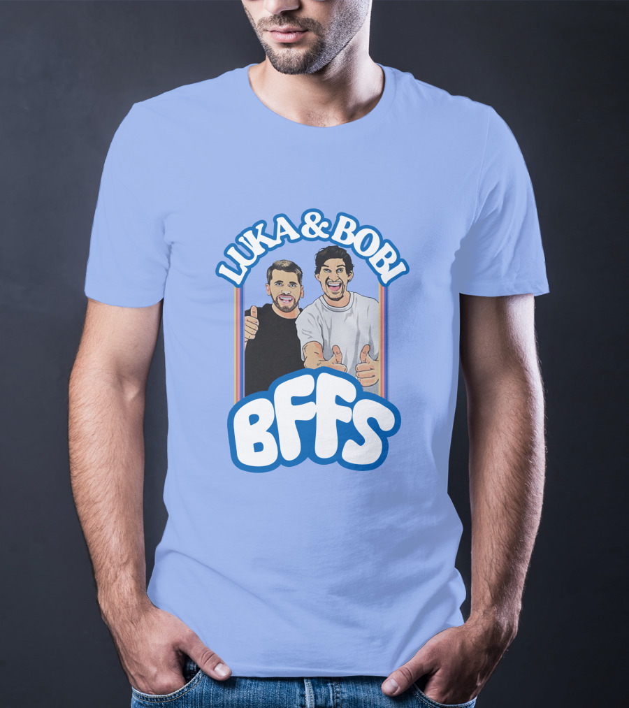 Luka And Bobi BFFs Thumbs Up Retro Style Duo T-Shirt