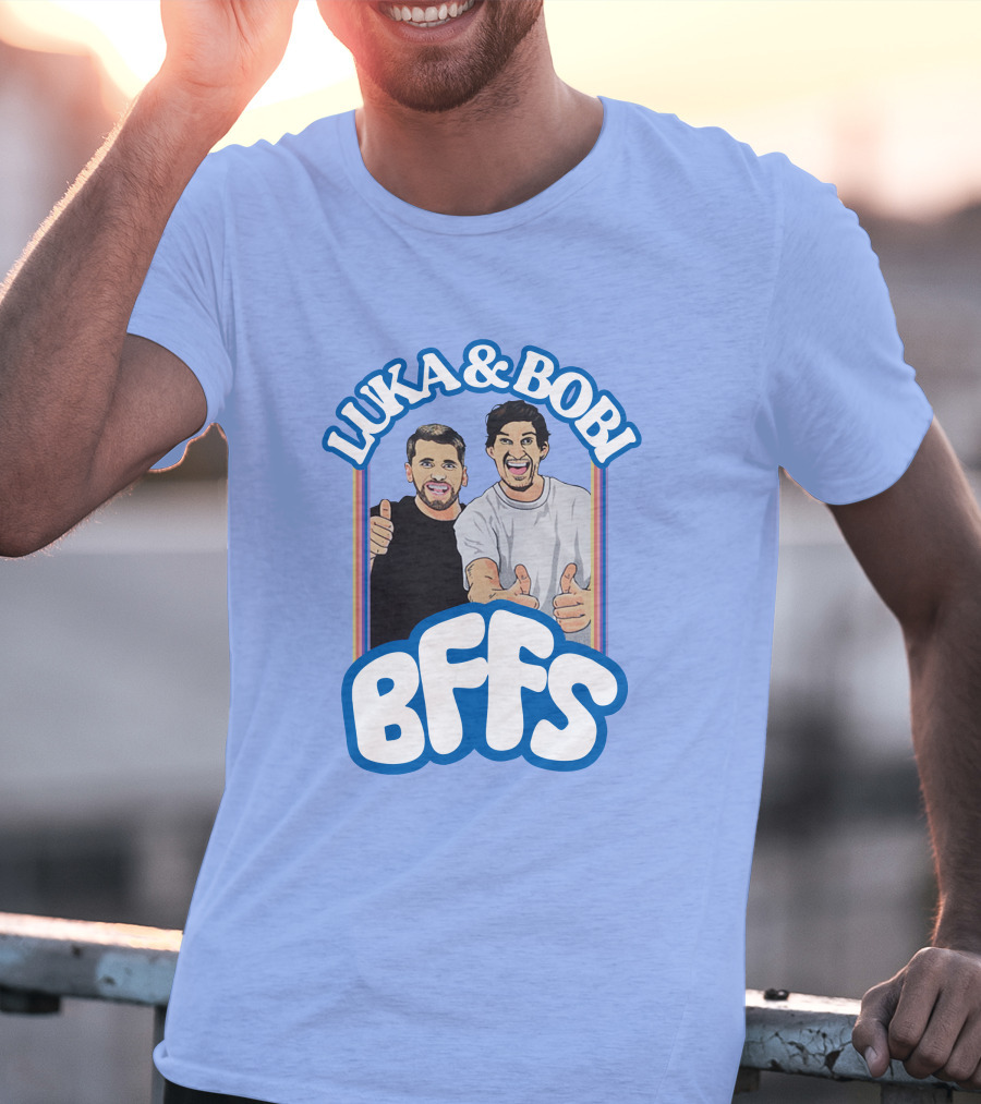 Luka And Bobi BFFs Thumbs Up Retro Style Duo T-Shirt