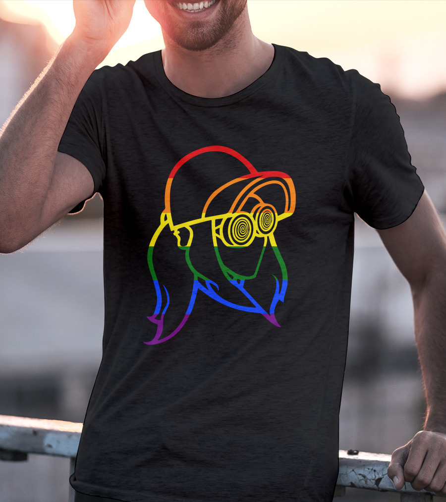 Rezz Rainbow Pride DJ Icon With Spiral Glasses T-Shirt