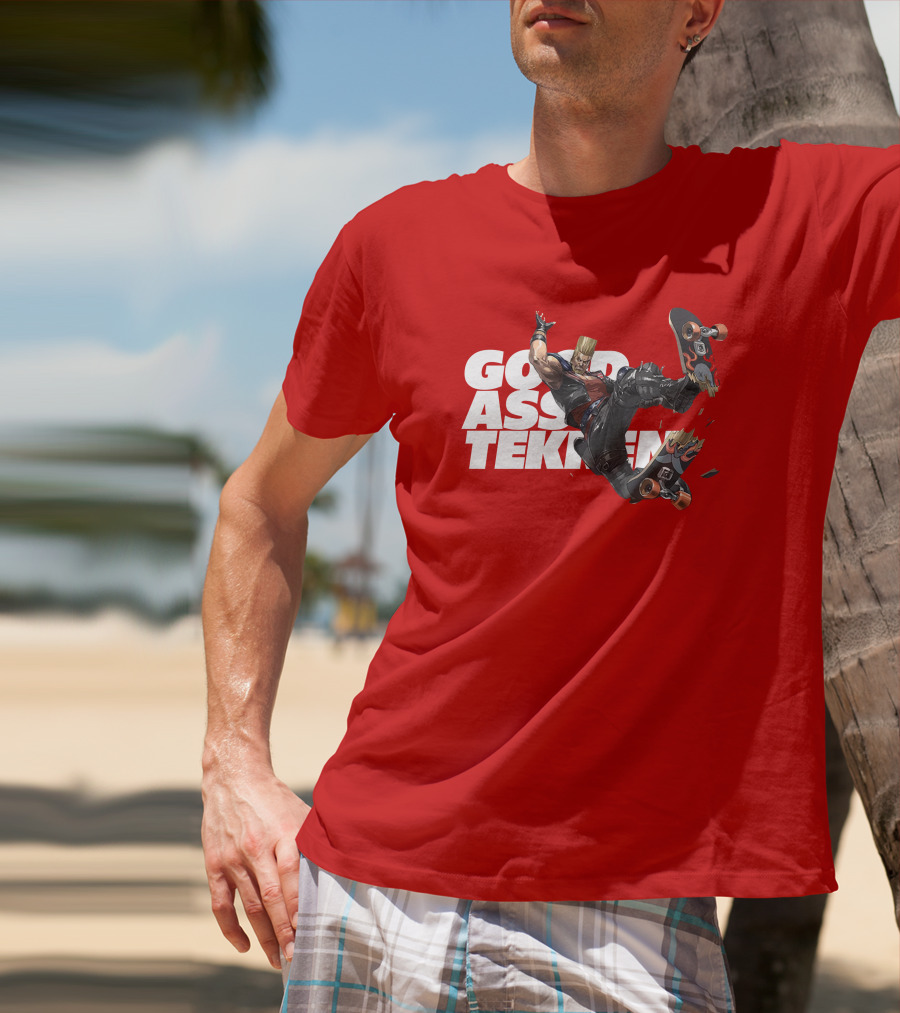 Thea Trinidad Good Ass Tekken Paul Phoenix Skateboarding T-Shirt