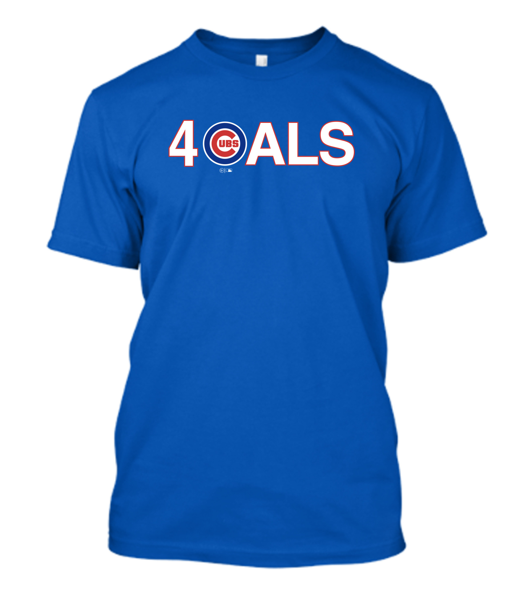 Obviousshirts Cubs 4 ALS Blue T-Shirt