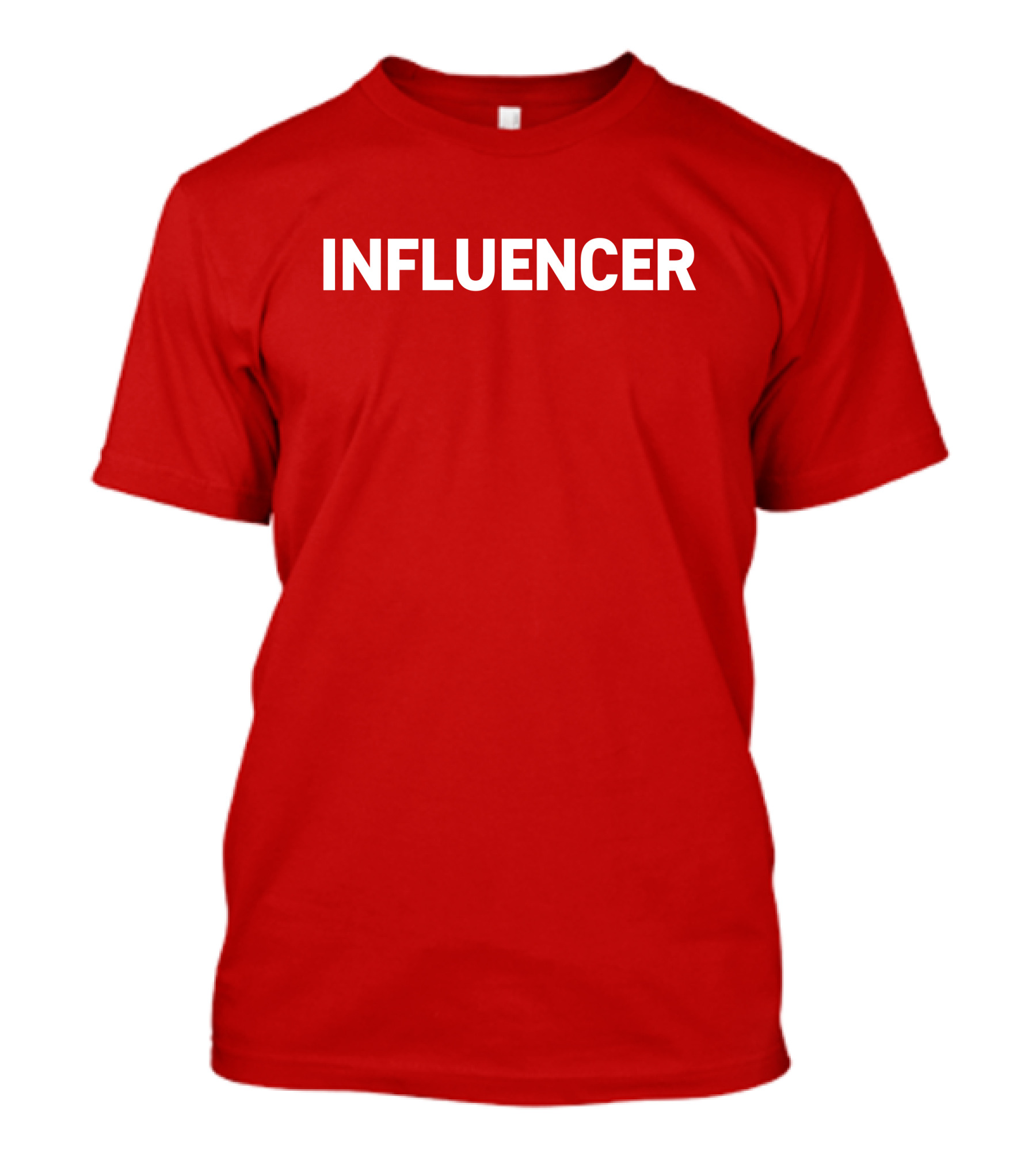 Influencer Bold Red Large T-Shirt
