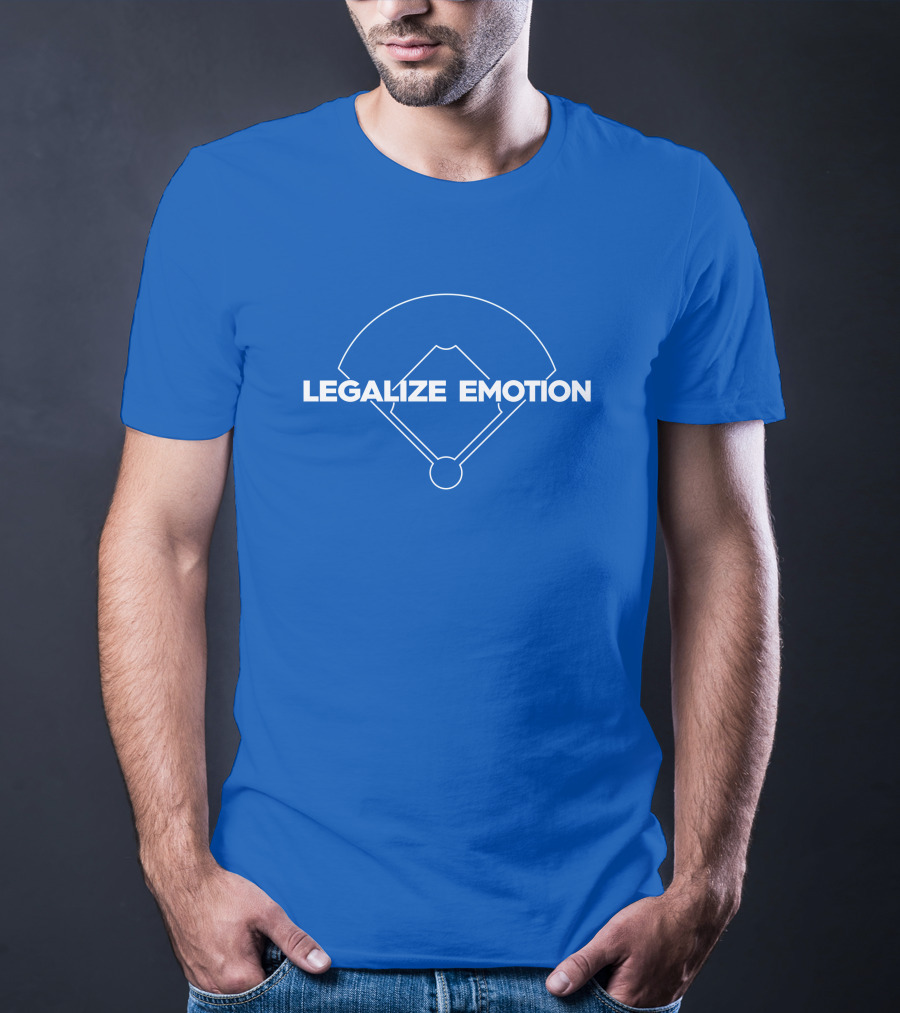 Trevorbauer Merch Legalize Emotion Baseball Field Diagram T-Shirt