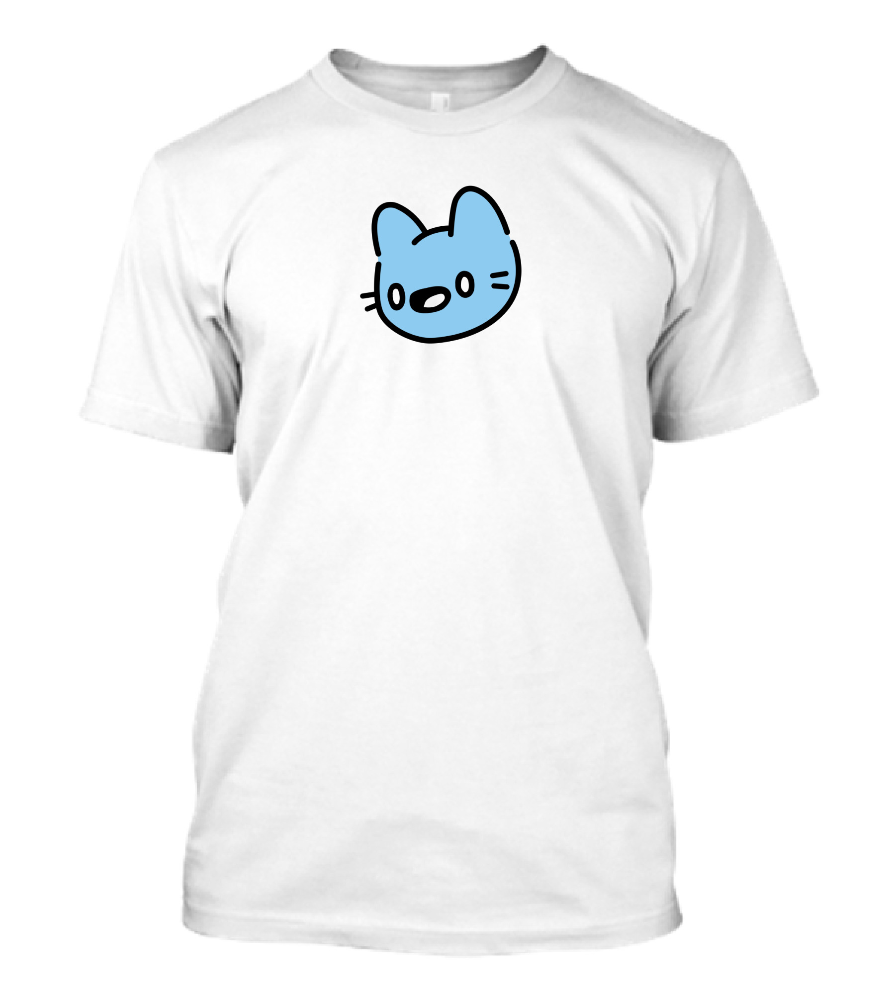 Cool Cats Blue Cat Head T-Shirt