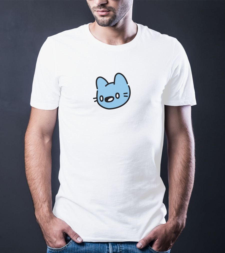 Cool Cats Blue Cat Head T-Shirt