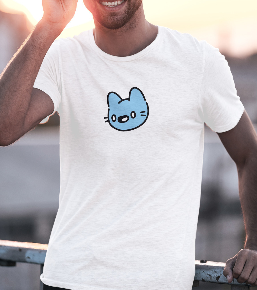 Cool Cats Blue Cat Head T-Shirt