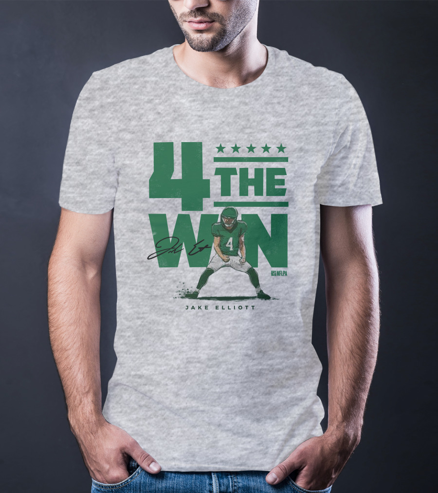 Jake Elliott 4 The Win NFLPA Football Player Nick Sirianni T-Shirt