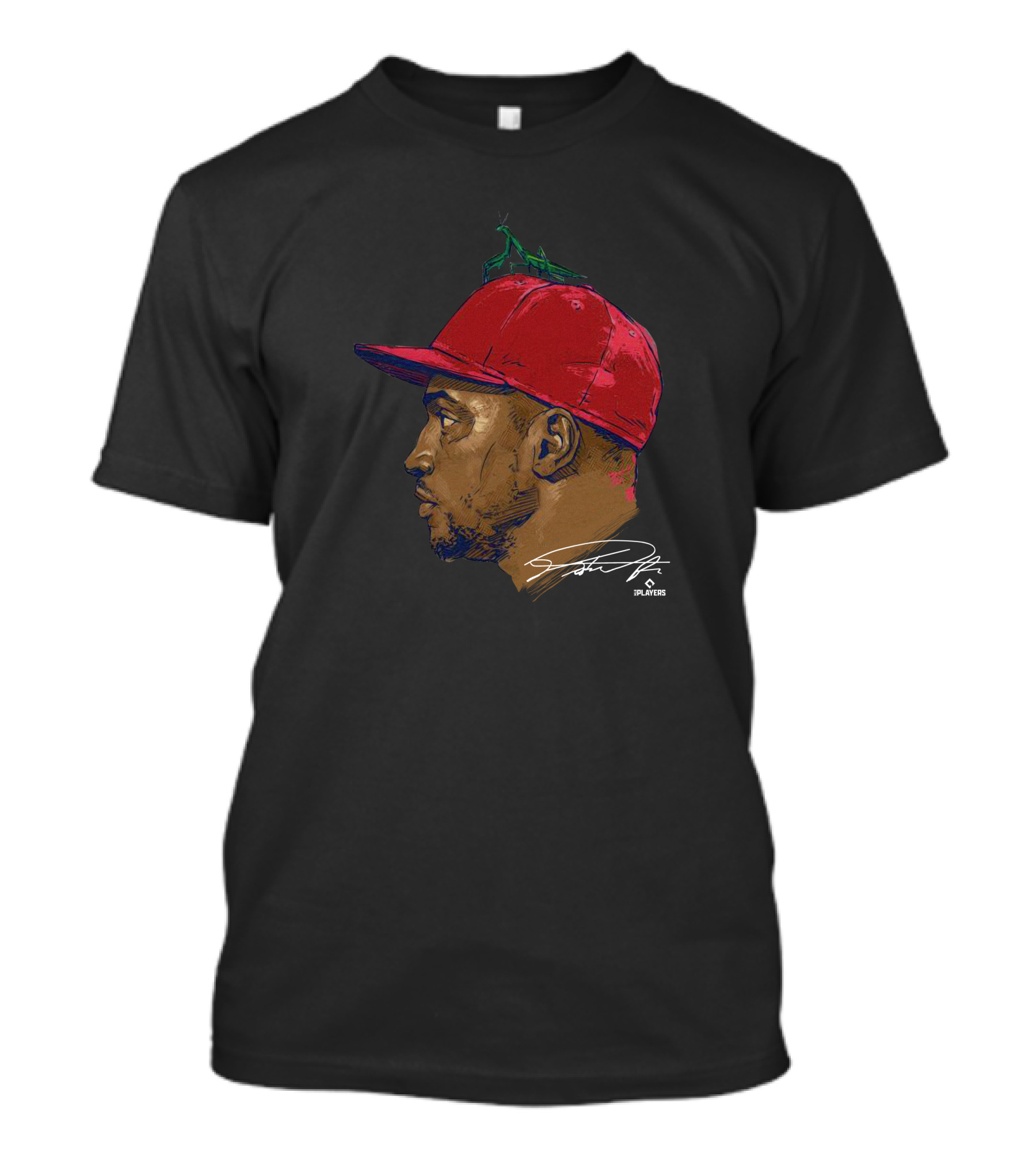 500Level Victor Robles Mantis Baseball Portrait Signature T-Shirt