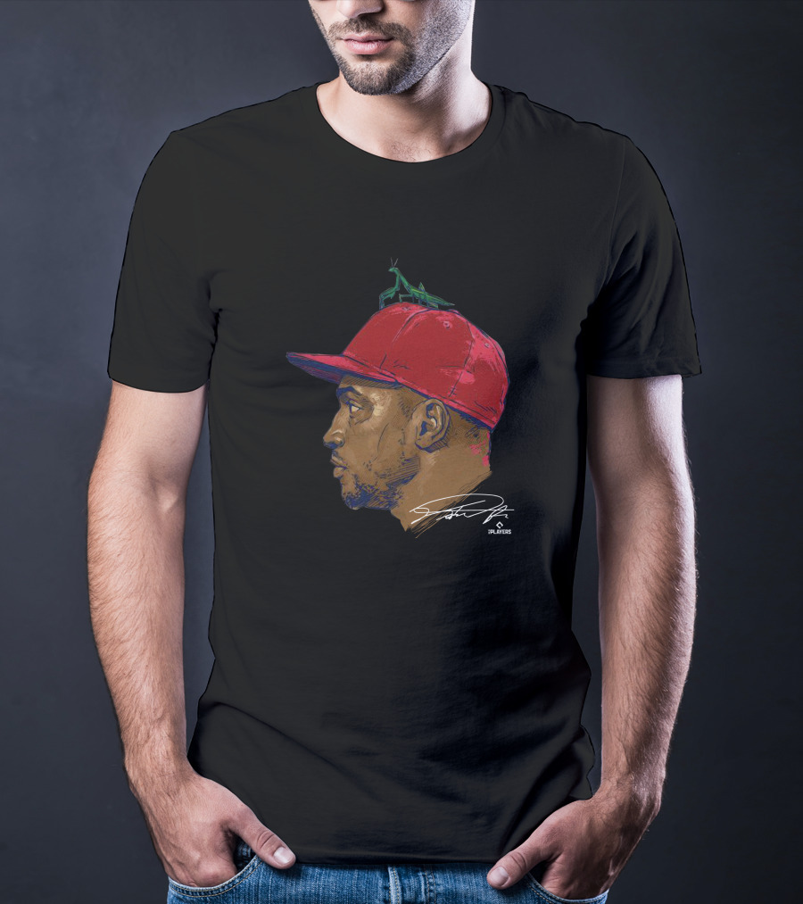 500Level Victor Robles Mantis Baseball Portrait Signature T-Shirt