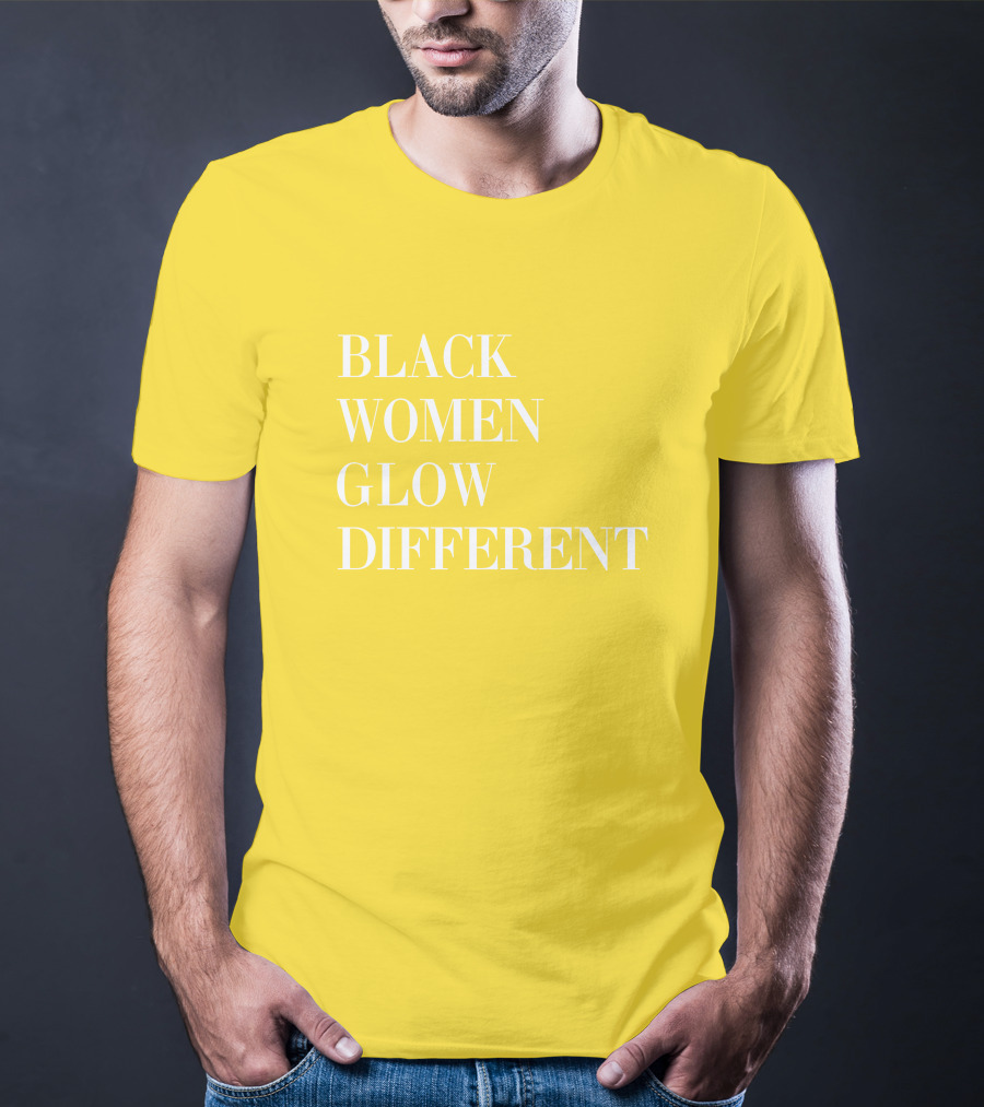 Black Women Glow Different Angela Bassett T-Shirt